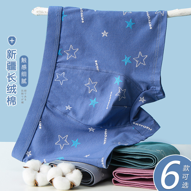 Teenage Boys' Underwear, Pure Cotton, 2026 New Style, Large Size Boxer Shorts for Students, Junior High School Students' Boxer Briefs