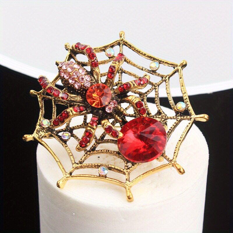 Retro Creative Insect Spider Brooch Fashion Alloy Clothing Collar Brooch