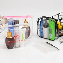 Custom Travel Business Travel Fashion EVA Waterproof Transparent Portable Cosmetic Bag Packaging Bag Transparent Bathing Cashier Bag