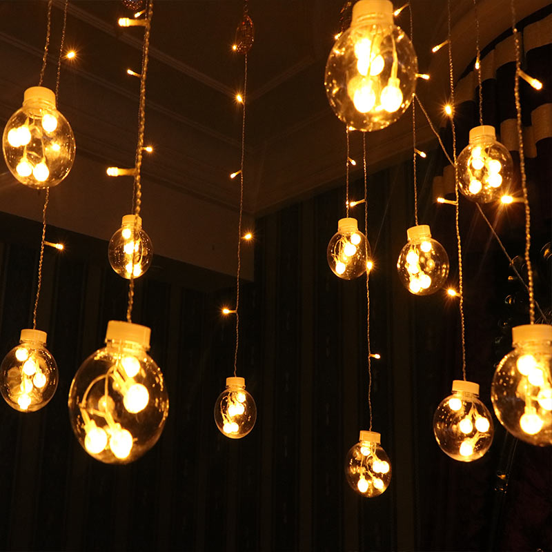 LED curtain light string Small color light Flash light string starry hanging light Bedroom room Dormitory light Christmas decoration light