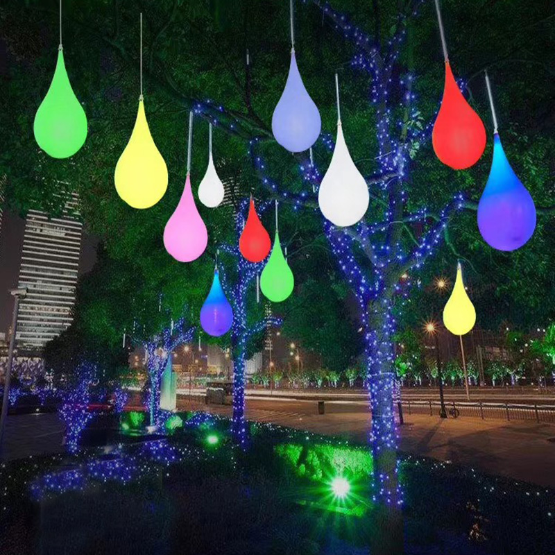 led modeling lamp outdoor waterproof lantern tree lamp water drop rattan ball lamp five-pointed star Spring Festival New Year Christmas decoration lamp