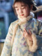 女童棉袄蝴蝶元素旗袍裙秋冬厚款儿童小女孩新中式拜年服唐装裙子