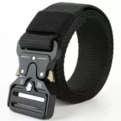 Tactical belt Cobra Outdoor canvas belt Outdoor overalls belt Training buckle Portable woven alloy