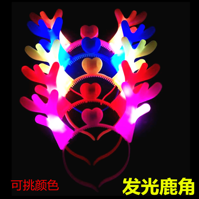 Luminous Deer Corner Concert Hair Stirrup Hair Stirrup Hair hair Hair Clip Shining Hairpin Headwear Active Bar Dress Up props