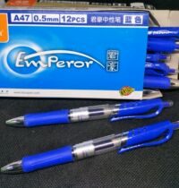Press the pen true color black blue red A47 neutral signature pen 12 writing comfortable handwriting is clear and good