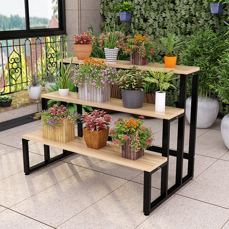 Middle Island cabinet Three floors running water table products High and low display frame Shelf Shoe Rack Display Cabinet double sided Show shelf