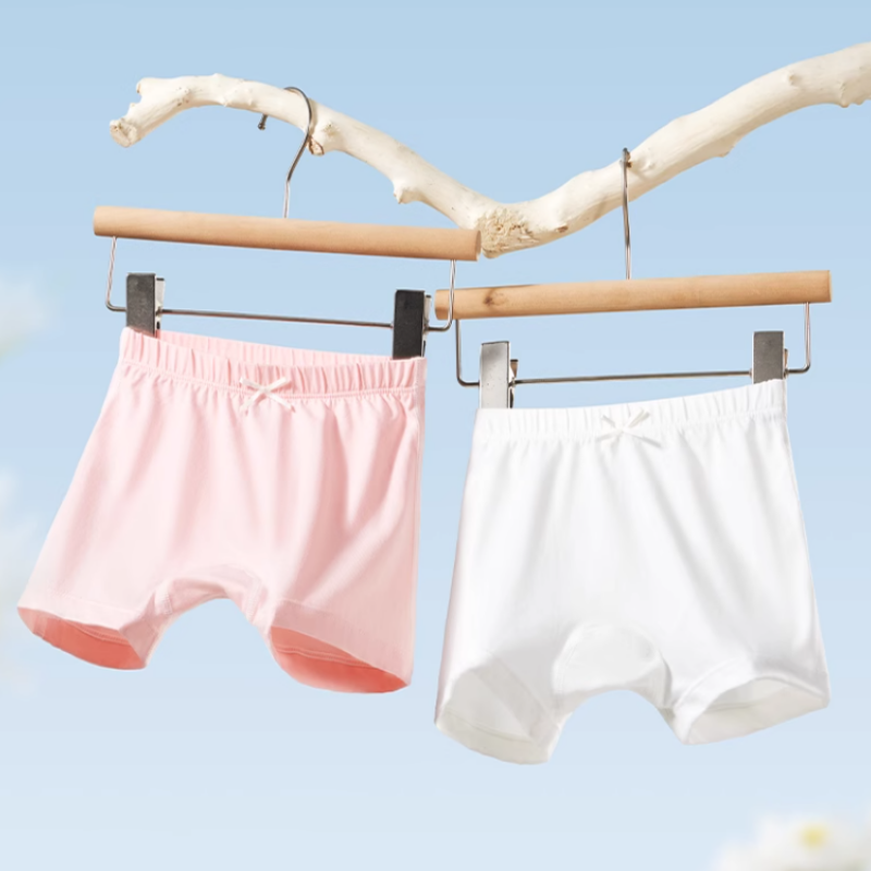 欧孕女童安全裤夏季薄款内裤宝宝防走光平角裤三合一纯棉打底短裤