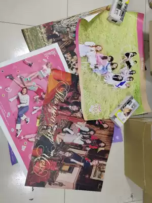 MAMAMOO TWICE Red velvet GOT7 tyyeon Hehai IKON official poster