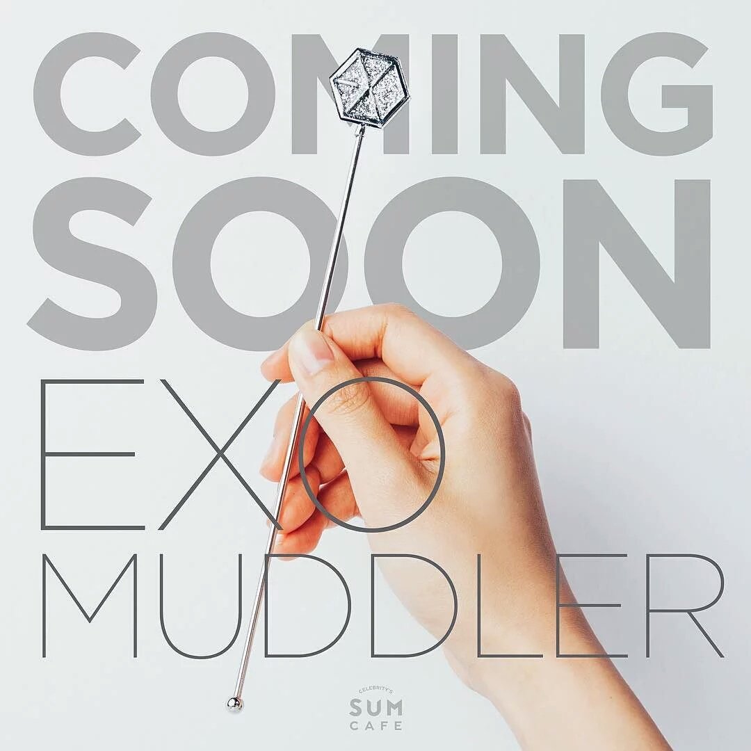 Clear Barn Spot EXO Stir Stick Magic Wand Official Perimeter God Instrumental Muddler Limited Edition-Taobao