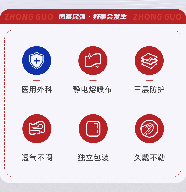 超亚 2022国庆系列 一次性医用外科口罩 独立包装90枚 券后39.9元包邮 值值值-买手聚集的地方