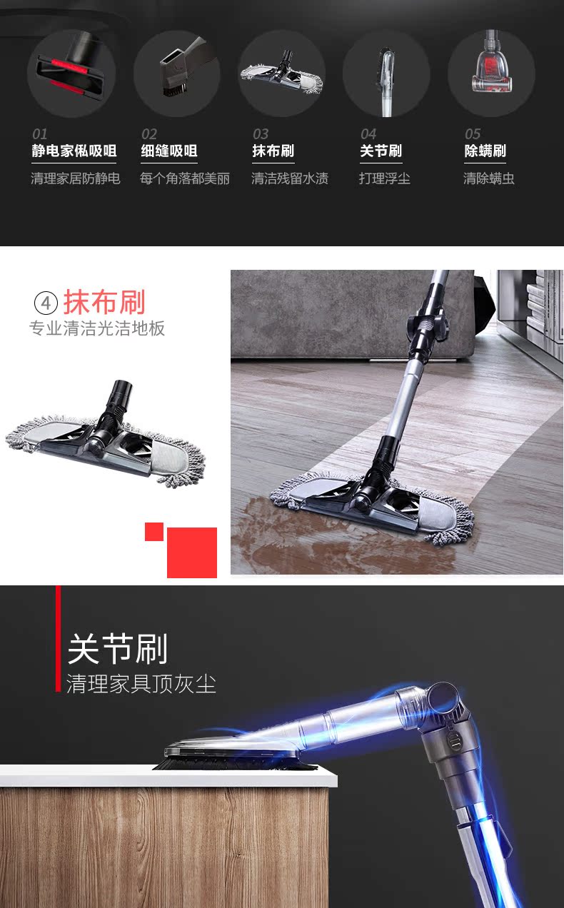 robot hút bụi philips Máy hút bụi gia đình Supor nhỏ cầm tay mạnh mẽ, công suất lớn, không có vật tư tiêu hao trừ máy hút bụi B31A - Máy hút bụi robot liectroux zk901