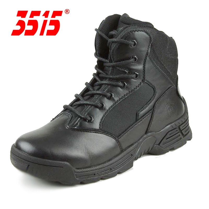 Low Gang Real Cow Leather 511 Men's Boots International Huahua 3515 Original Factory Military Men's Spring Autumn Single Boot Male in the middle of the boot