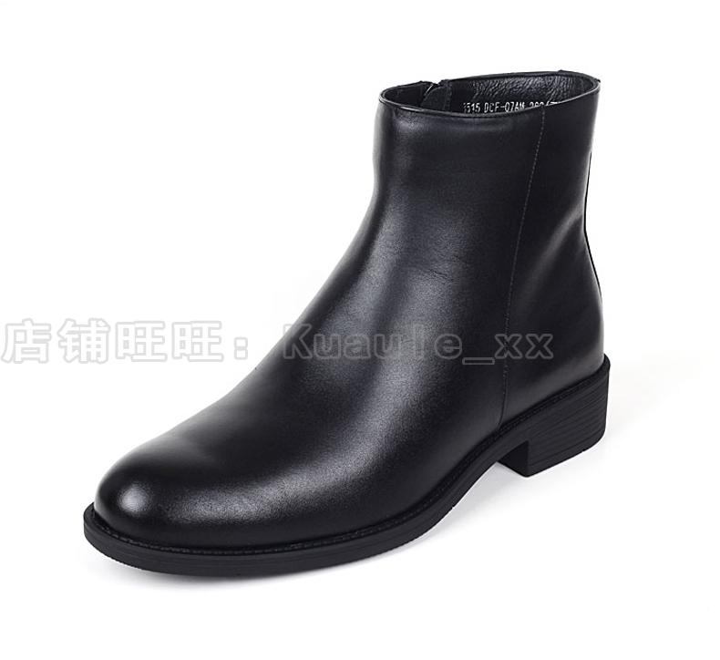 07 loại giày lông thú quân đội nam Giày da / Jihua 3515 chính hãng / mùa đông cao để giúp giày cotton đầu tròn - Giay cao giày thể thao nam đẹp