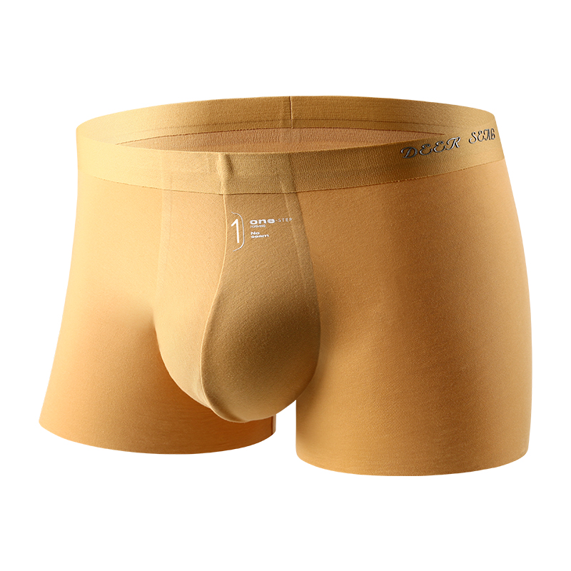 Deer printed 80 cotton indentation ultra thin underpants fourseason air - air thin speed - dry men antibacterial flat pants