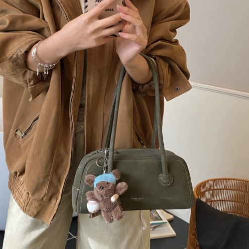 Демисезонная ретро сумка на одно плечо, модная универсальная портативная сумка через плечо