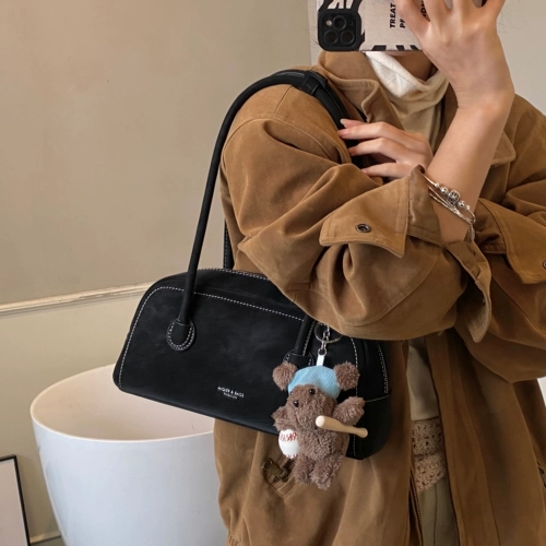 Демисезонная ретро сумка на одно плечо, модная универсальная портативная сумка через плечо