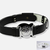 Security belt on the outside belt outdoor belt mens suit thickened double ring buckle reinforced black outer belt