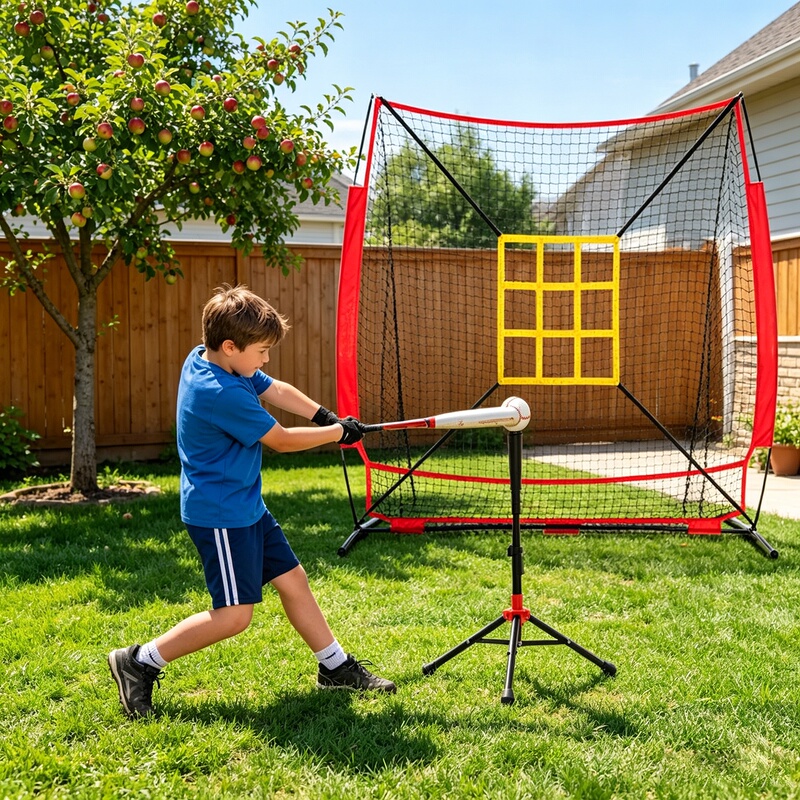Baseball Batting Tee Training Device, Foldable and Portable, for Students, Children, and Adults, Baseball Practice Stand, Softball Tee, T-Frame Baseball Batting Tee Training Device, Foldable and Portable, for Students, Children, and Adults, Baseball Practice Stand, Softball Tee, T-Frame