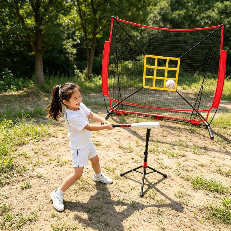 Baseball Batting Training Device Foldable Portable Practice Stand for Students, Children, and Adults Softball T-Base T-Frame Baseball Batting Training Device Foldable Portable Practice Stand for Students, Children, and Adults Softball T-Base T-Frame