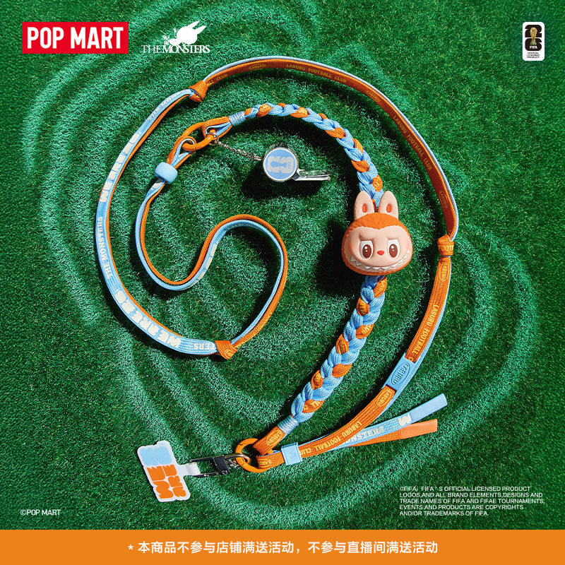 POPMART泡泡玛特拉布布THE MONSTERS × FIFA系列长挂绳盲盒周边