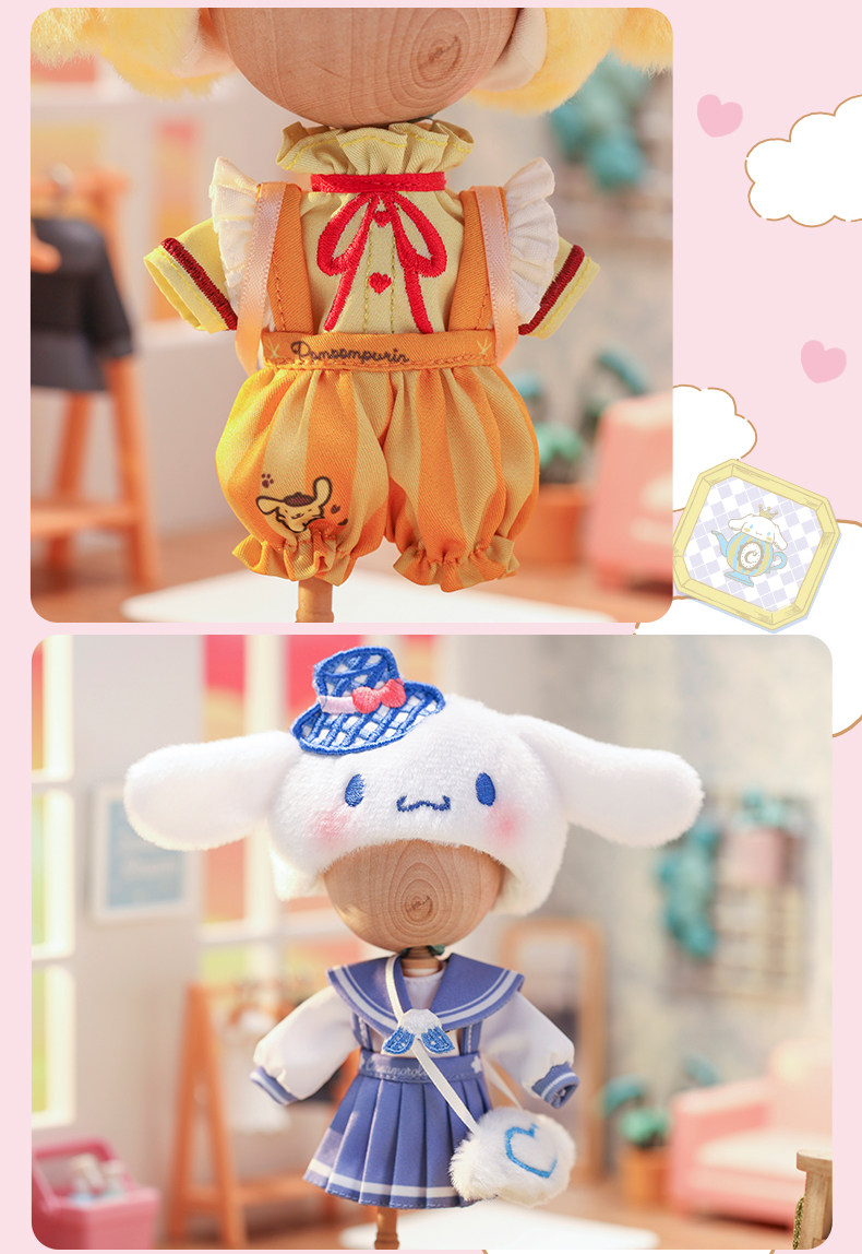 Аниме футболки/шляпы/одежда None POPMART BJD