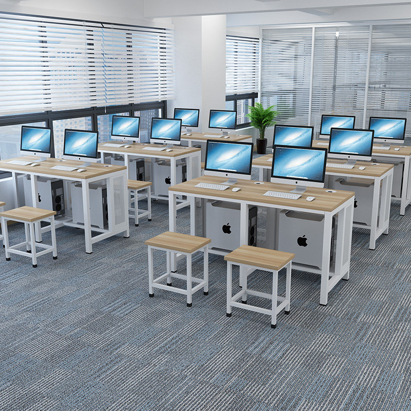 School Room Microcomputer Network Classroom Computer Desk Teacher Training Course Table And Chairs Suit Table Table Single Double combination-Taobao