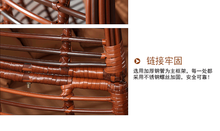Sân ngoài trời sofa lười khách sạn đồ nội thất mây tùy chỉnh giải trí hồ bơi ngoài trời mây giường sofa tròn bàn ghế để ban công