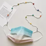 Красочная медицинская маска в форме цветка, защитные модные очки, простой и элегантный дизайн