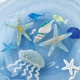 Синяя морская милая заколка для волос, челка, заколка-крабик, широкая цветовая палитра