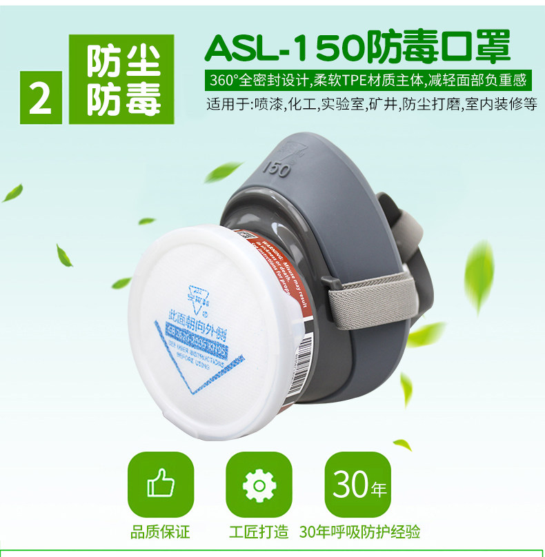 安爽利 KN95级别 工业防毒口罩 图8