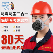 Gas mask spray paint special smoke-proof dust-proof gas hit pesticide graffiti full mask breathable face Qin fire mask