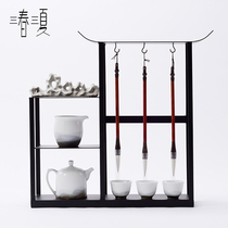 Modern new Chinese creative study living room Zen brush holder ornaments office TV cabinet porch soft decorations