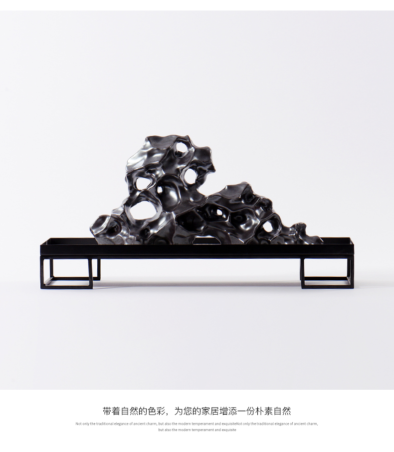 New Chinese style show ceramic taihu rockery soft adornment reveals ark, place of the sitting room porch landscape decoration