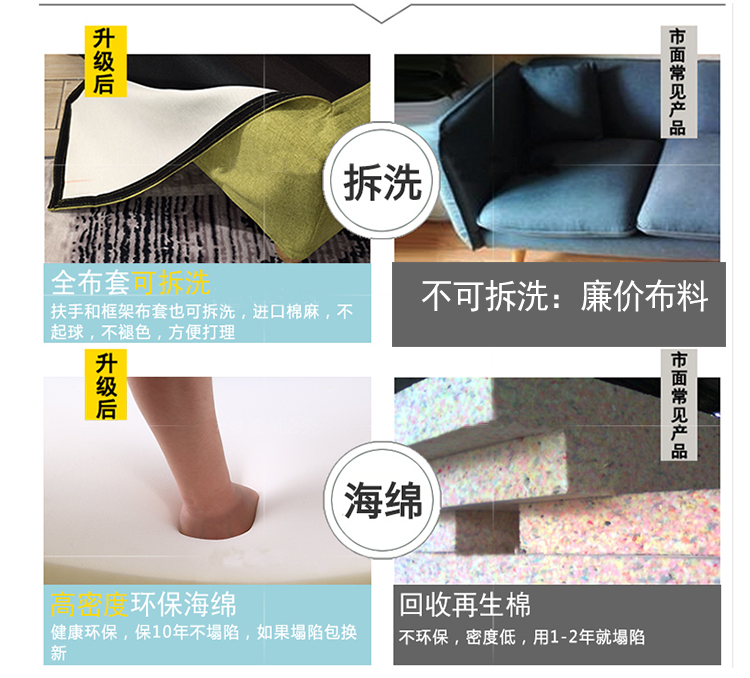 Bắc Âu tối giản kiểu Nhật vải căn hộ nhỏ lười biếng ghế văn phòng ghế sofa phòng ngủ cho thuê quán cà phê IKEA quần áo - Ghế sô pha giường sofa gấp gọn