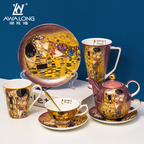 English afternoon tea set home high-grade bone porcelain cup Nordic dessert plate mug female pot free