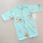 Baby handmade cotton film semi-finish Baby body body cotton cotton baby cotton cotton sơ sinh quần áo liền thân thu đông cho bé