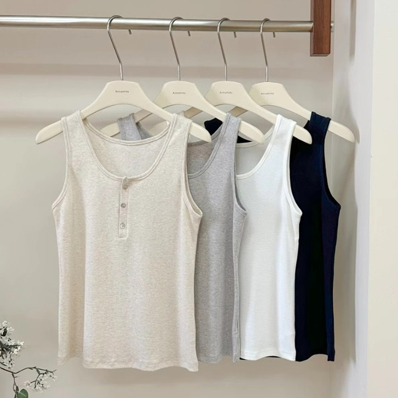 Lyocell Tencel Linen Vest for Women, New Summer Style Sleeveless Cotton-Linen Henley Collar Undershirt Vest Top Lyocell Tencel Linen Vest for Women, New Summer Style Sleeveless Cotton-Linen Henley Collar Undershirt Vest Top