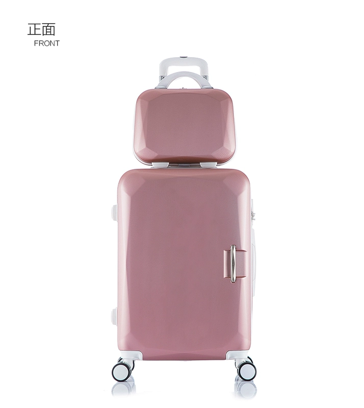 Hộp hành lý nhỏ tươi vạn năng vali bánh xe lên xuống 20/24/26 inch Phiên bản tiếng Hàn của hộp mẹ nam và nữ xe đẩy thủy triều vali cho bé