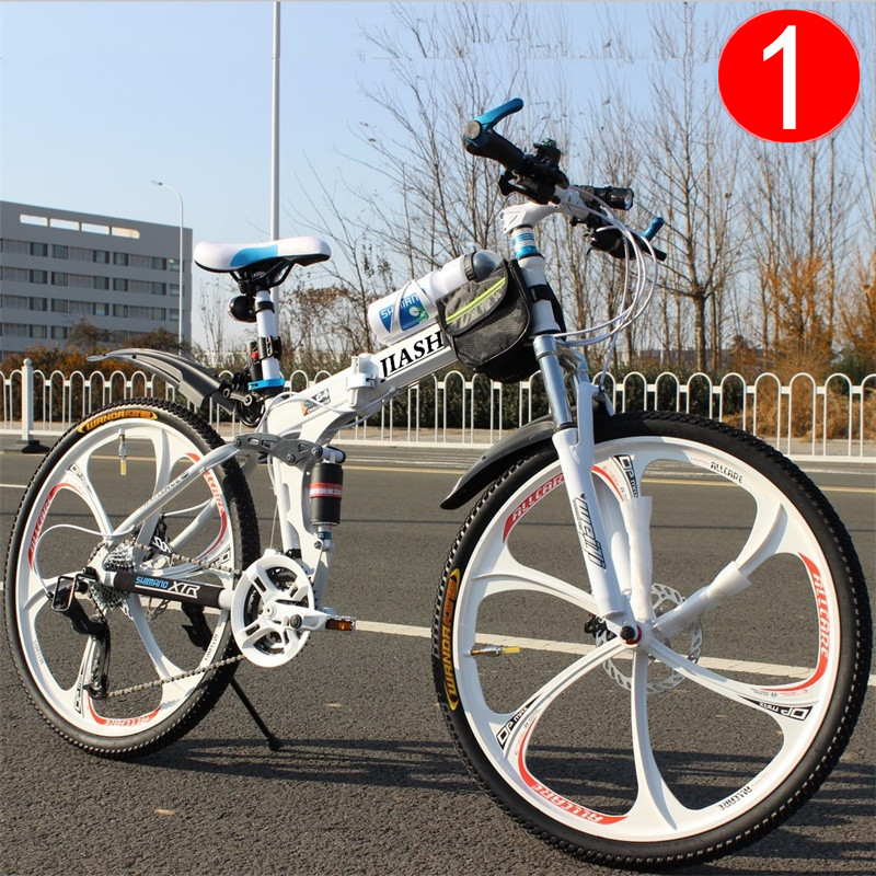 All-terrain dual shock absorption off-road hill climbing mountaineering mountain bike 30-speed ultra-fast long-distance sports car soft tail downhill bike