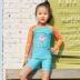 Đồ bơi bé gái flamingo bãi biển kem chống nắng đồ bơi trẻ em chia tay áo dài cho bé gái vừa và nhỏ đồ bơi - Bộ đồ bơi của Kid đồ bơi cho em bé Bộ đồ bơi của Kid