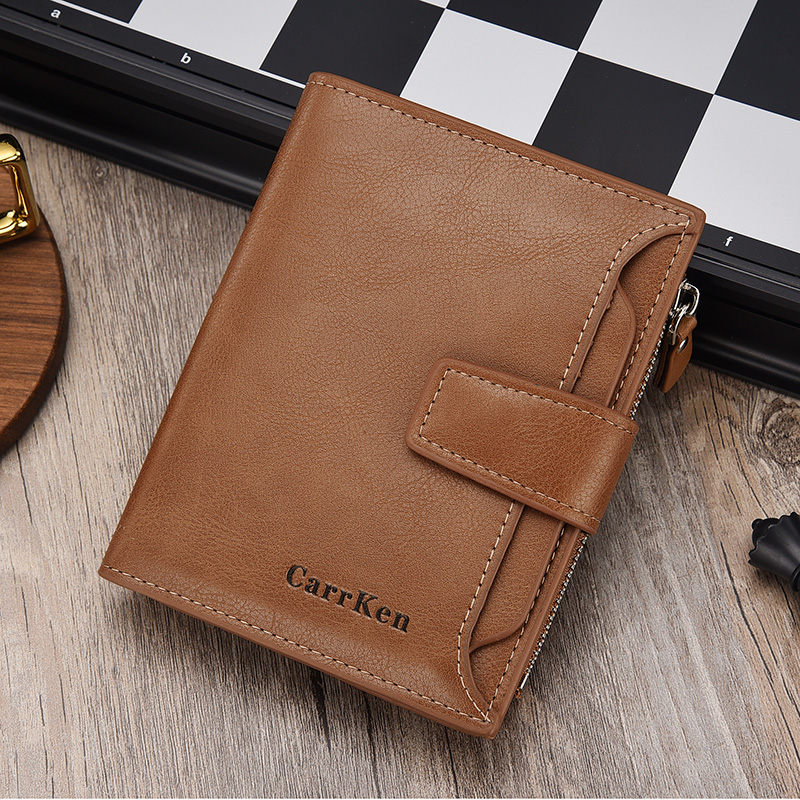 Men's Wallet Male Short Driver License Wallet Modern Youth Fashion Wallet Zipper Wallet Female