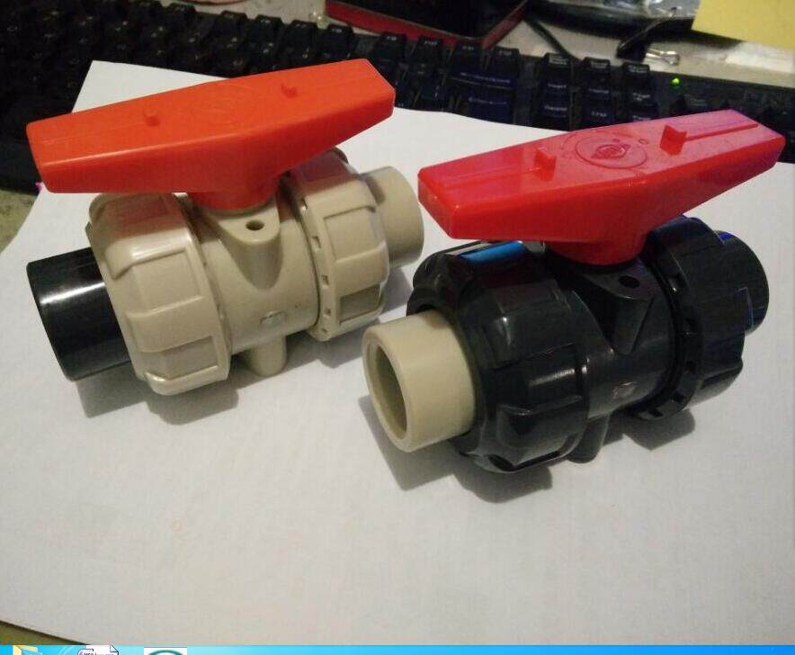 PPR to PVC live ball valve from order ball valve PPH to UPVC PP PVC to PPR ball valve 20 110