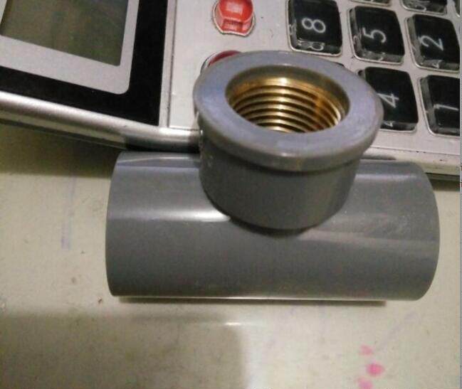 PVC-U with copper inner wire tee PVC inner wire tee plastic copper UPVC copper inner tooth 20 20 25 32