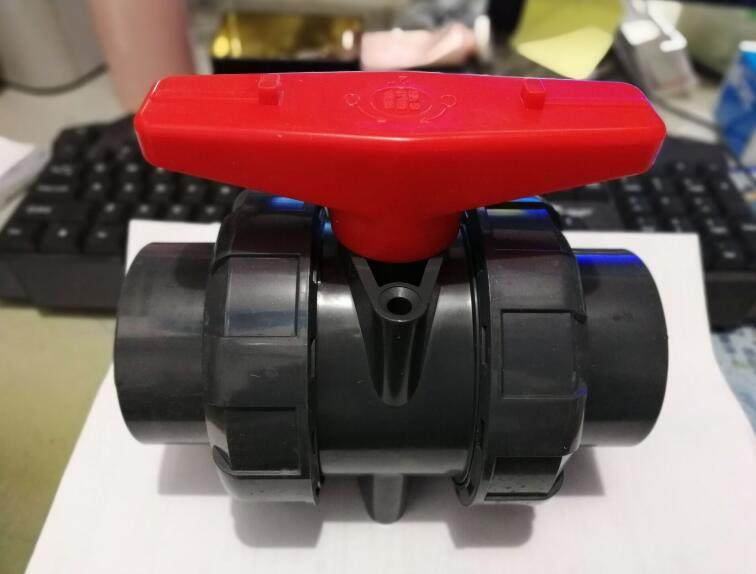 UPVC double live ball valve double by the order of the ball valve switch valve 25 32 40 50 63 75 90 110