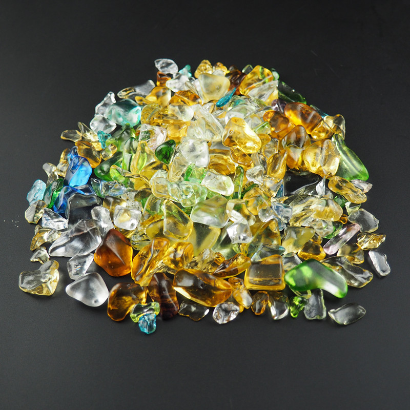 Ancient method of glazed stone crushed stone manzpan special 7 colored stone natural for Buddha glazed mother original stone 7 jewel-Taobao