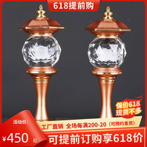 Crystal lotus light for the Buddha lamp Buddha front LED light long bright light tribute lamp Buddha lamp for lamp alloy copper chaeze lamp home