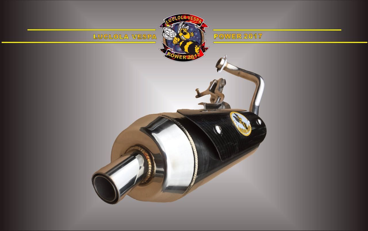 Ong độc FM Fuxi Qiaoge ATRT Yamaha sửa đổi áp lực ngược hàng thẳng của ống xả WISP GY6125 khỉ Lei - Ống xả xe máy pô xe wave alpha