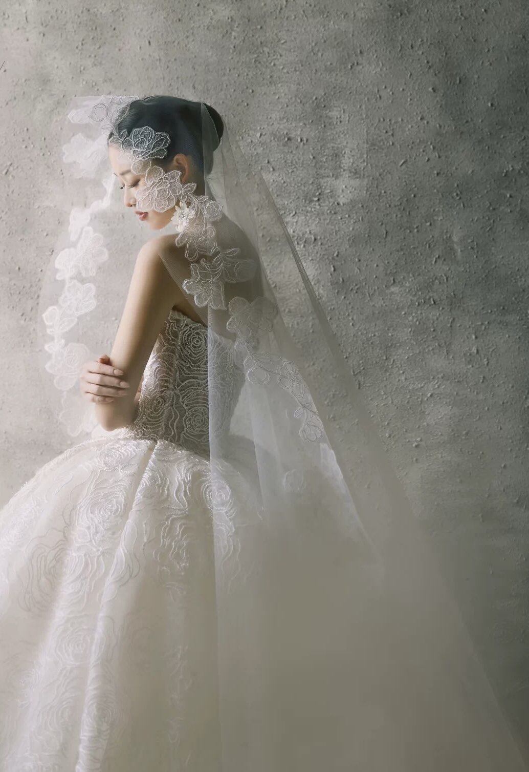 蕾丝新嫁妆👗:2025春新款头纱婚纱照必备💍-头纱-淘宝好物网