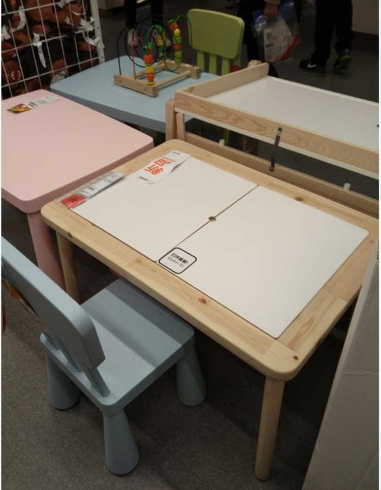 Ikea Fuli Sate Children S Desk Solid Wood Learning Small Square