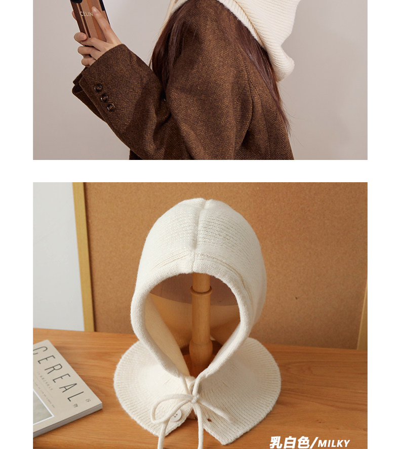 Трикотажная удерживающая тепло накидка, шарф, защита для ушей 